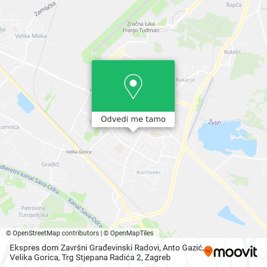 Karta Ekspres dom Završni Građevinski Radovi, Anto Gazić, Velika Gorica, Trg Stjepana Radića 2