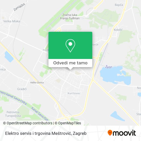 Karta Elektro servis i trgovina Meštrović