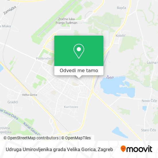 Karta Udruga Umirovljenika grada Velika Gorica