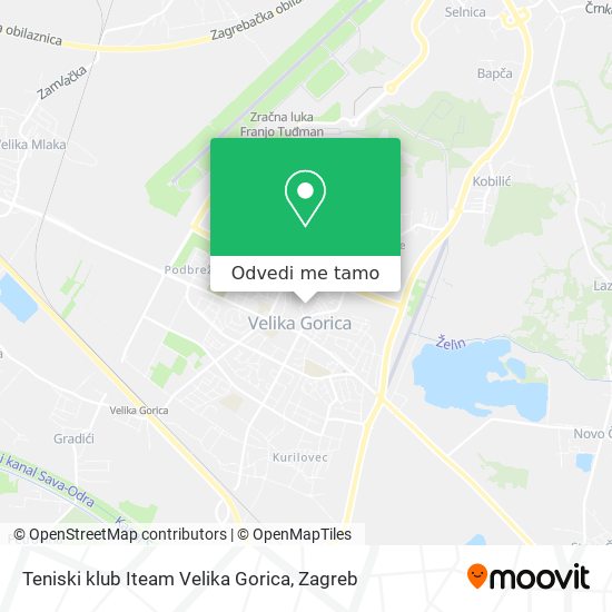 Karta Teniski klub Iteam Velika Gorica