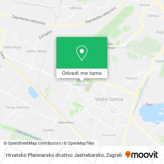 Karta Hrvatsko Planinarsko društvo Jastrebarsko