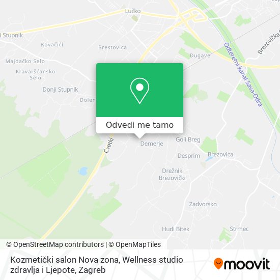 Karta Kozmetički salon Nova zona, Wellness studio zdravlja i Ljepote