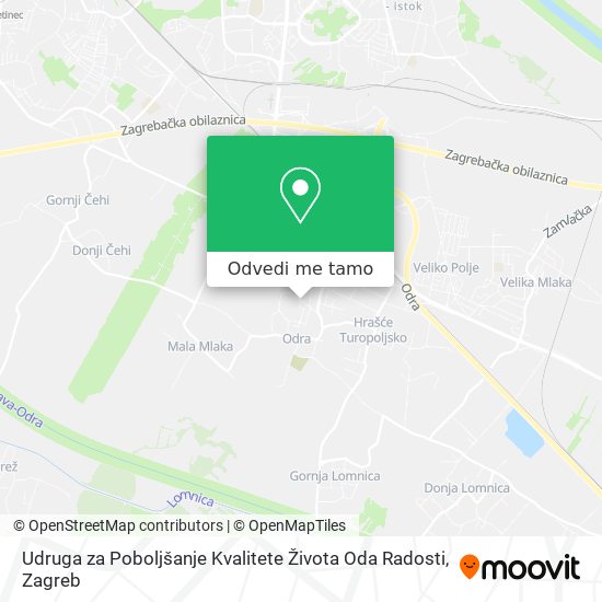 Karta Udruga za Poboljšanje Kvalitete Života Oda Radosti