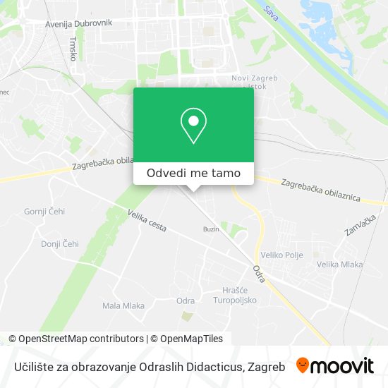 Karta Učilište za obrazovanje Odraslih Didacticus