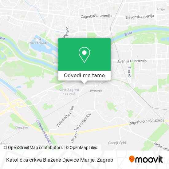 Karta Katolička crkva Blažene Djevice Marije