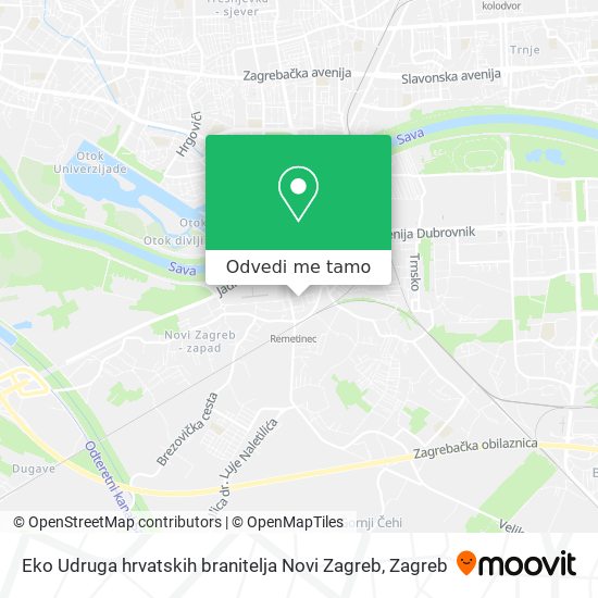 Karta Eko Udruga hrvatskih branitelja Novi Zagreb