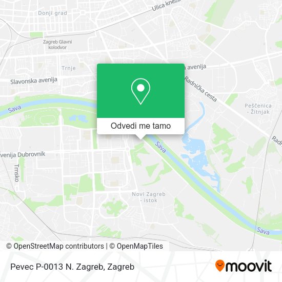 Karta Pevec P-0013 N. Zagreb