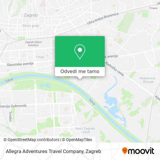 Karta Allegra Adventures Travel Company