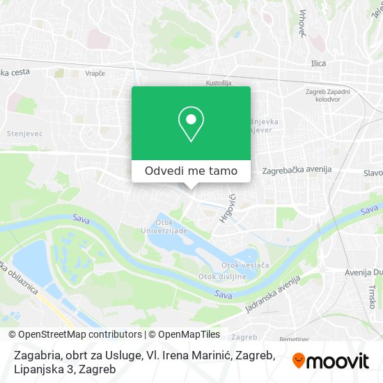 Karta Zagabria, obrt za Usluge, Vl. Irena Marinić, Zagreb, Lipanjska 3