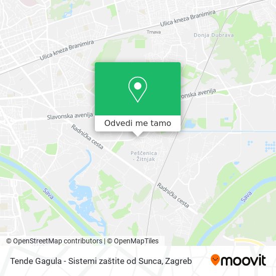 Karta Tende Gagula - Sistemi zaštite od Sunca