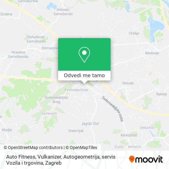 Karta Auto Fitness, Vulkanizer, Autogeometrija, servis Vozila i trgovina