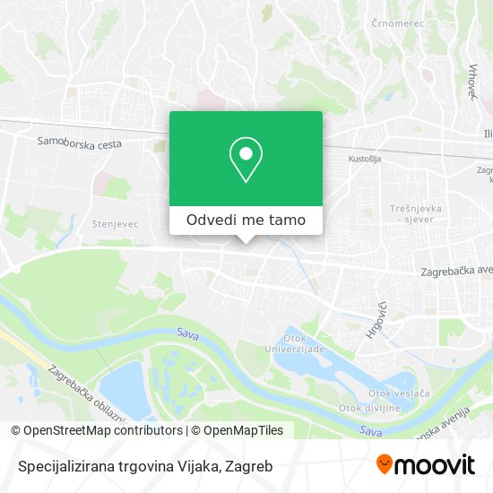 Karta Specijalizirana trgovina Vijaka