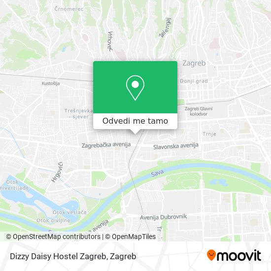 Karta Dizzy Daisy Hostel Zagreb