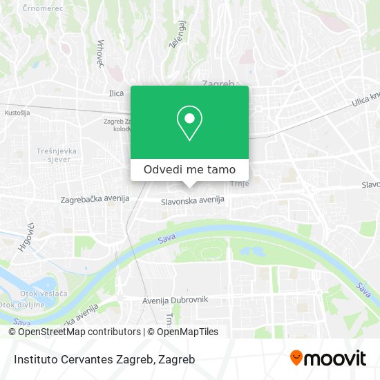 Karta Instituto Cervantes Zagreb