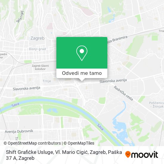 Karta Shift Grafičke Usluge, Vl. Mario Cigić, Zagreb, Paška 37 A