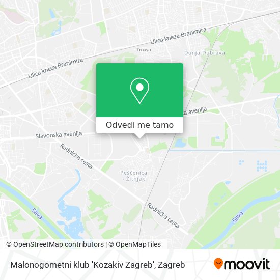 Karta Malonogometni klub 'Kozakiv Zagreb'