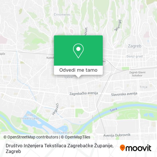 Karta Društvo Inženjera Tekstilaca Zagrebačke Županije