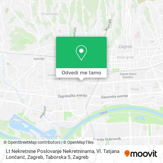Karta Lt Nekretnine Poslovanje Nekretninama, Vl. Tatjana Lončarić, Zagreb, Taborska 5