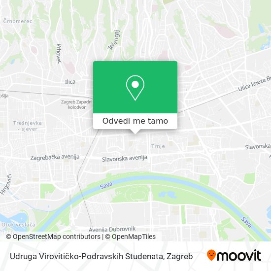 Karta Udruga Virovitičko-Podravskih Studenata