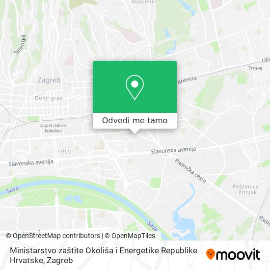 Karta Ministarstvo zaštite Okoliša i Energetike Republike Hrvatske