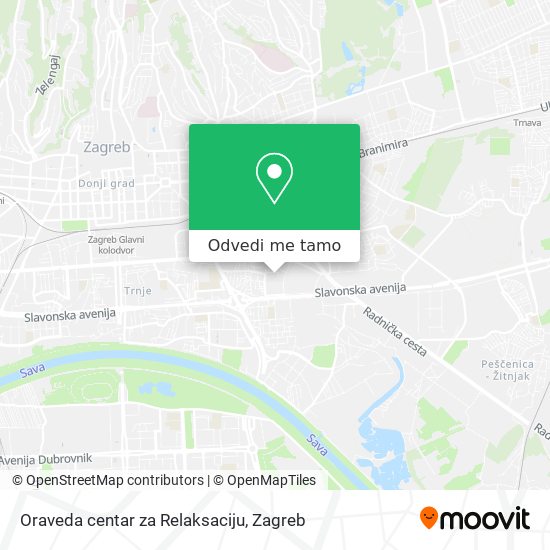 Karta Oraveda centar za Relaksaciju