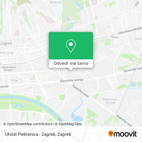 Karta Uhddr Peščenica - Zagreb