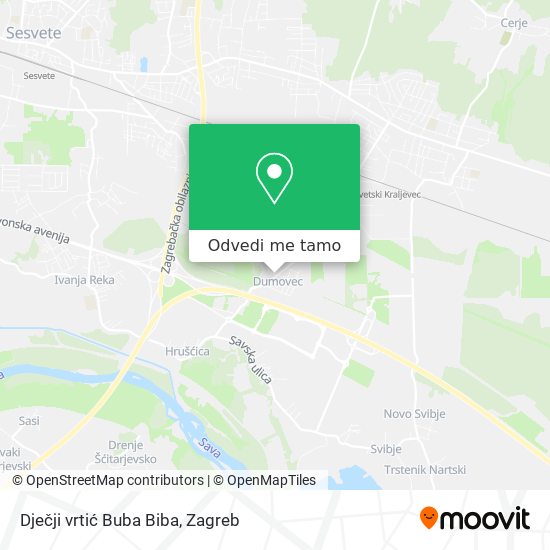 Karta Dječji vrtić Buba Biba
