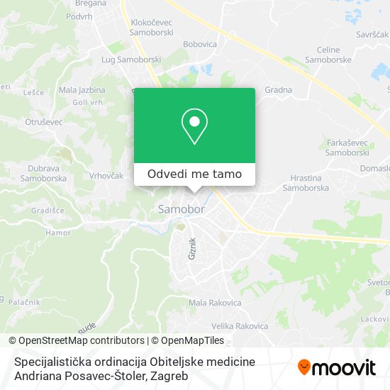 Karta Specijalistička ordinacija Obiteljske medicine Andriana Posavec-Štoler