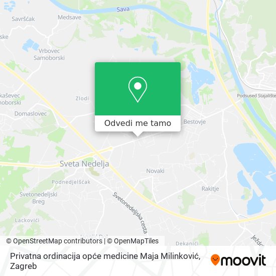 Karta Privatna ordinacija opće medicine Maja Milinković