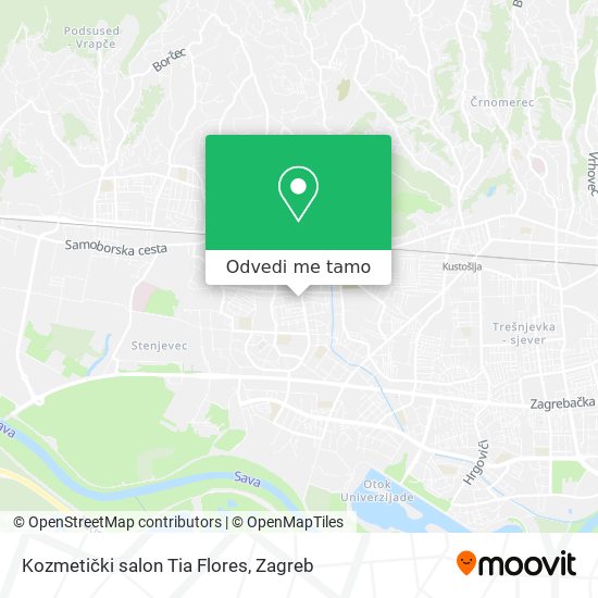 Karta Kozmetički salon Tia Flores