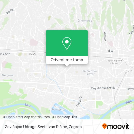 Karta Zavičajna Udruga Sveti Ivan Ričice