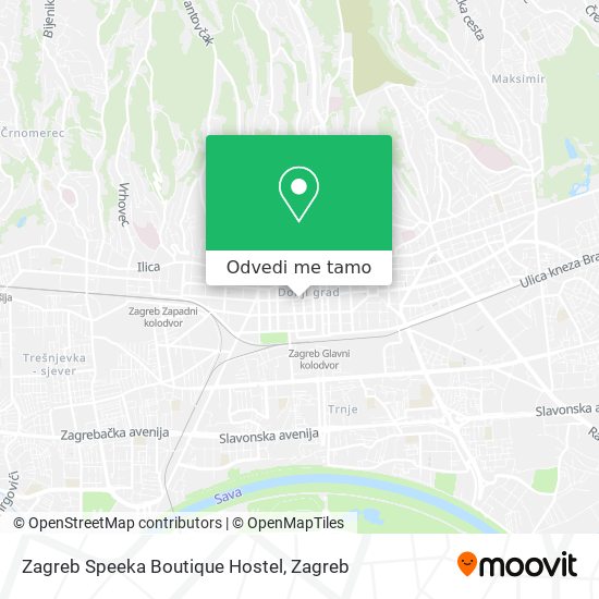 Karta Zagreb Speeka Boutique Hostel