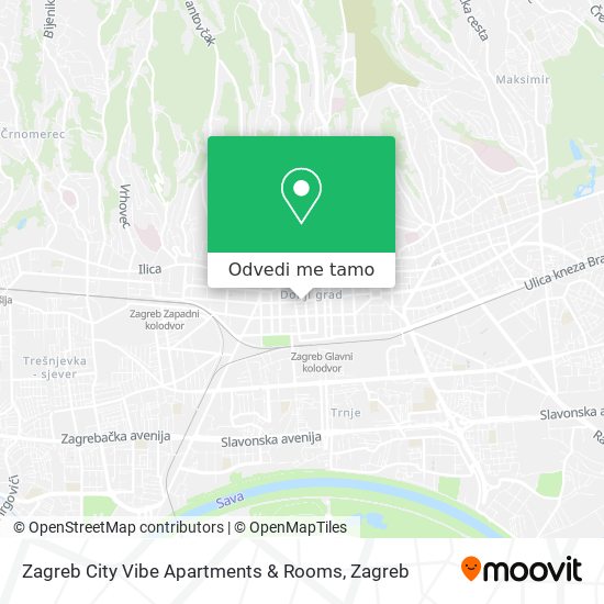 Karta Zagreb City Vibe Apartments & Rooms