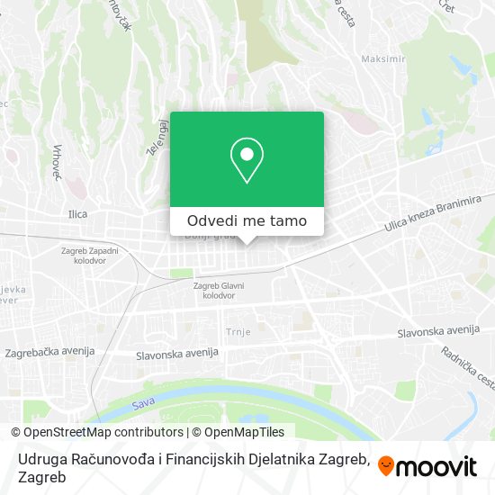 Karta Udruga Računovođa i Financijskih Djelatnika Zagreb