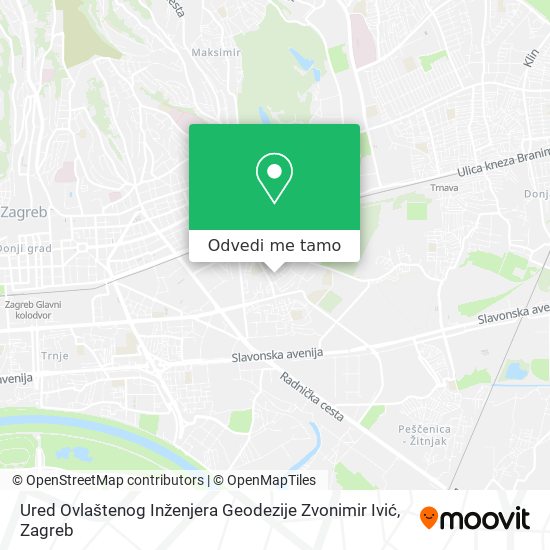 Karta Ured Ovlaštenog Inženjera Geodezije Zvonimir Ivić