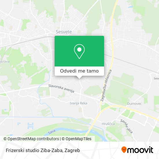 Karta Frizerski studio Ziba-Zaba