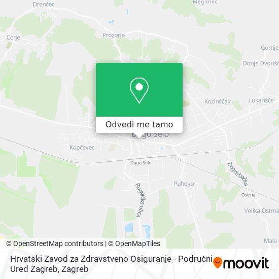 Karta Hrvatski Zavod za Zdravstveno Osiguranje - Područni Ured Zagreb