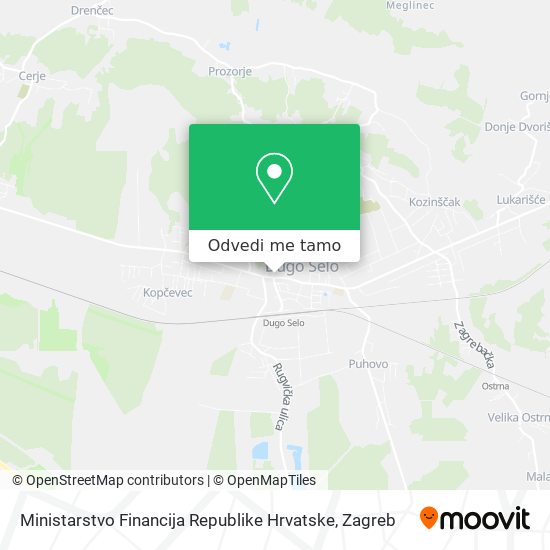 Karta Ministarstvo Financija Republike Hrvatske