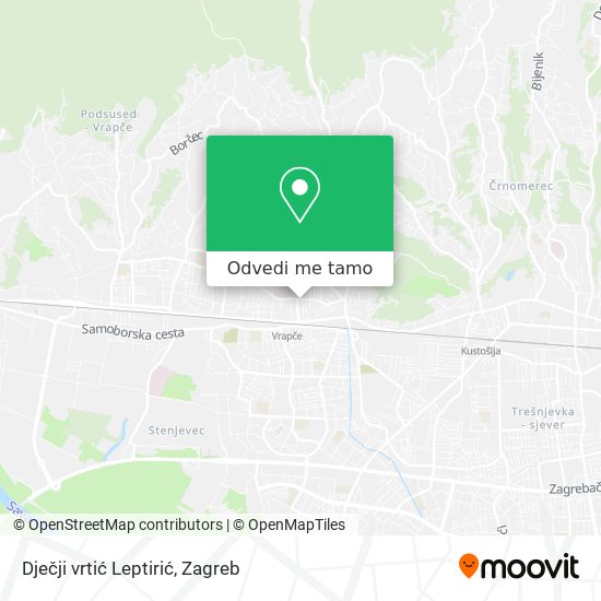 Karta Dječji vrtić Leptirić