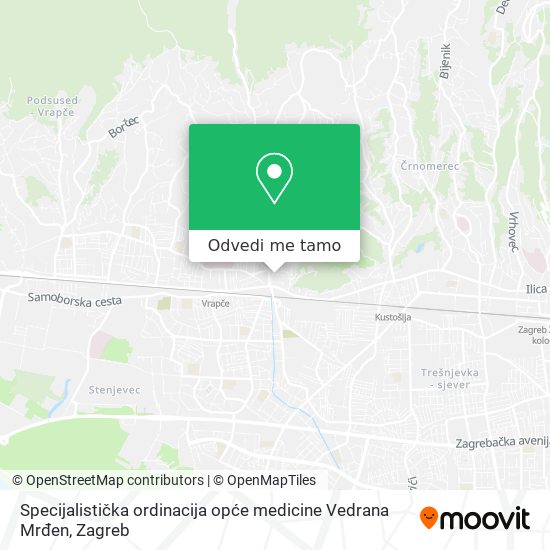 Karta Specijalistička ordinacija opće medicine Vedrana Mrđen