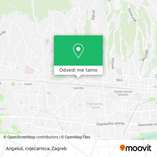 Karta Angeluš, cvjećarnica