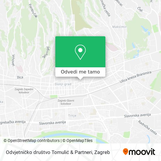 Karta Odvjetničko društvo Tomulić & Partneri