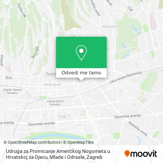 Karta Udruga za Promicanje Američkog Nogometa u Hrvatskoj za Djecu, Mlade i Odrasle