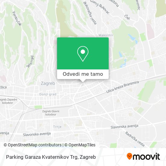 Karta Parking Garaza Kvaternikov Trg