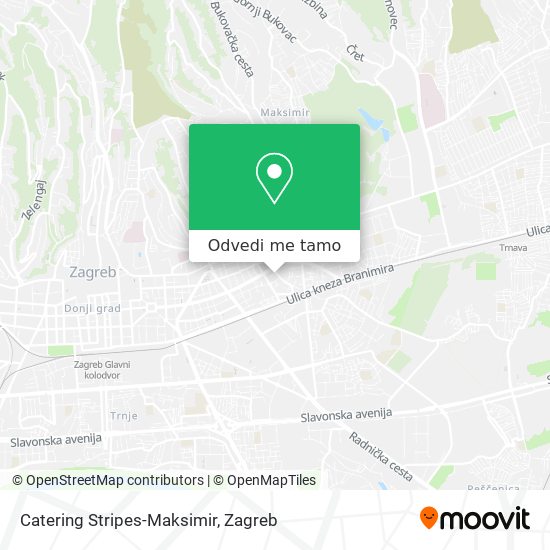 Karta Catering Stripes-Maksimir