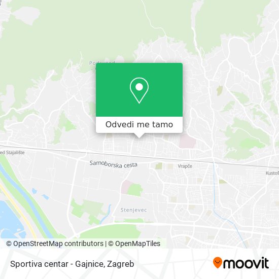 Karta Sportiva centar - Gajnice