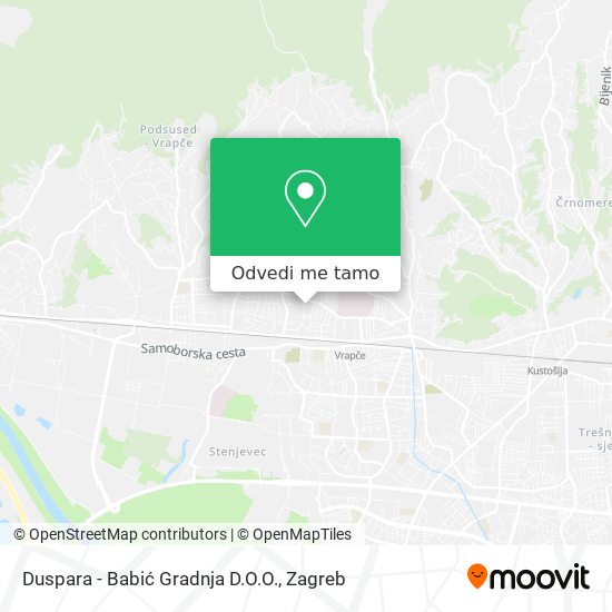 Karta Duspara - Babić Gradnja D.O.O.