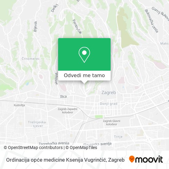 Karta Ordinacija opće medicine Ksenija Vugrinčić