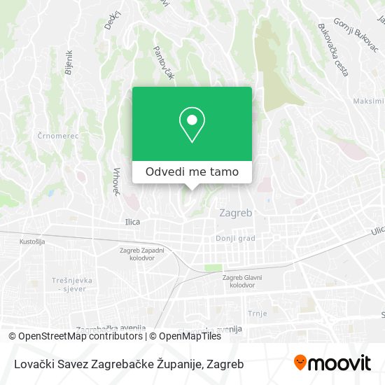 Karta Lovački Savez Zagrebačke Županije