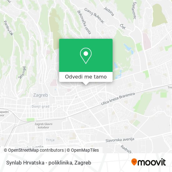 Karta Synlab Hrvatska - poliklinika